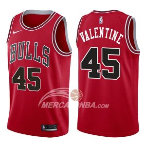 Maglie NBA Chicago Bulls Denzel Valentine Icon 2017-18 Rosso