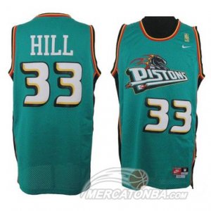 Maglie NBA Hill,Detroit Pistons Verde