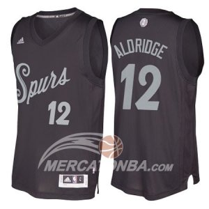 Maglie NBA Aldridge Christmas,San Antonio Spurs Nero