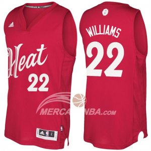 Maglie NBA Christmas 2016 Derrick Williams Miami Heats Rosso