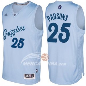 Maglie NBA Christmas 2016 Chandler Parsons Memphis Grizzlies Claro Blu