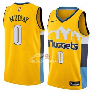 Maglie Denver Nuggets Emmanuel Mudiay Statement 2018 Giallo