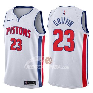 Maglie NBA Detroit Pistons Blake Griffin Association 2017-18 Bianco