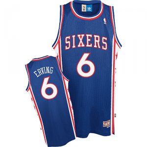 Maglie NBA Erving,Philadelphia 76ers Blu2
