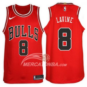 Maglie NBA Zach Lavine Chicago Bulls 2017-18 Rosso