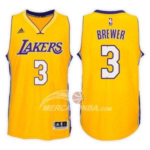 Maglie NBA Los Angeles Lakers Corey Brewer Home 2017-18 Or