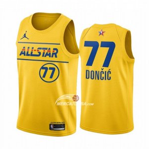 Maglia All Star 2021 Dallas Mavericks Luka Doncic Or