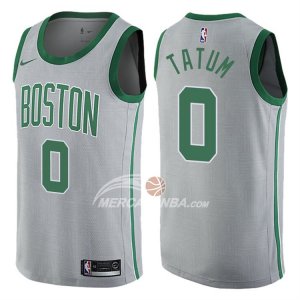 Maglie NBA Jayson Tatum Boston Celtics Citta Grigio