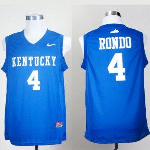 Maglie NBA NCAA Rondo,Kentucky Blu