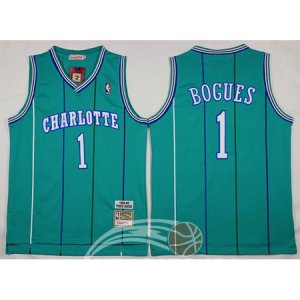 Maglie NBA Bogues,New Orleans Hornets Verde
