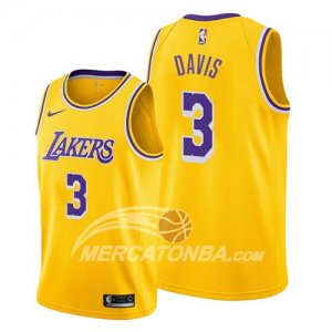 Maglia Los Angeles Lakers Anthony Davis Icon 2019 Giallo