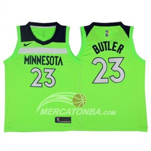 Maglie NBA Autentico Timberwolves Butler 2017-18 Verde