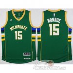 Maglia NBA Monroe,Milwaukee Bucks Verde