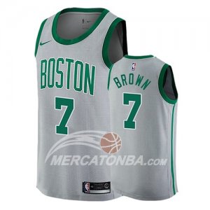 Maglie NBA Boston Celtics Brown Ciudad 2017-18 Grigio