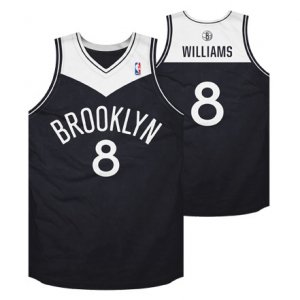 Maglie NBA Rivoluzione 30 retro Williams,Brooklyn Nets Nero