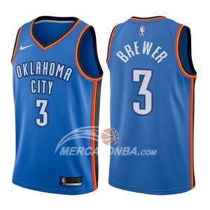 Maglie NBA Oklahoma City Thunder Corey Brewer Icon 2017-18 Blu