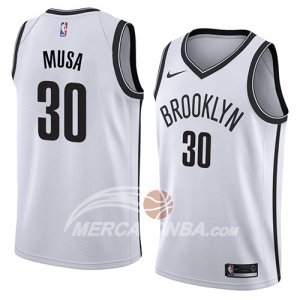 Maglie NBA Brooklyn Nets Dzanan Musa Association 2018 Bianco