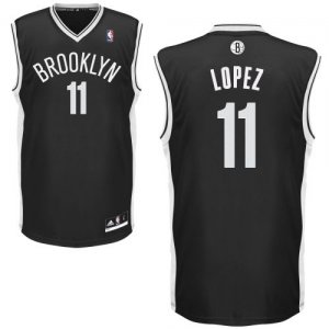Maglie NBA Rivoluzione 30 Lopez,Brooklyn Nets Nero
