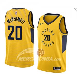 Maglie NBA Indiana Pacers Doug Mcdermott Statement 2018 Giallo