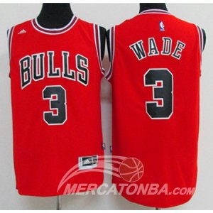Maglie NBA Wade,Chicago Bulls Rosso