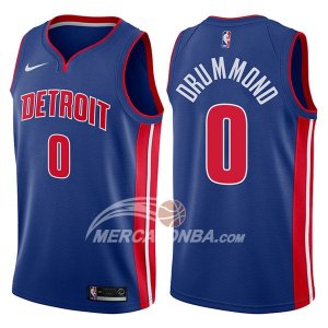 Maglie NBA Detroit Pistons Andre Drummond Icon 2017-18 Blu