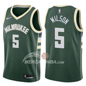 Maglie NBA Milwaukee Bucks D.j. Wilson Swingman Icon 2017-18 Verde