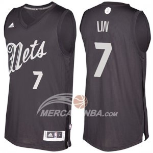 Maglie NBA Christmas 2016 Jeremy Lin Brooklyn Nets Nero