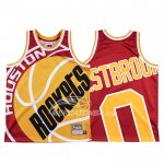Maglia Houston Rockets Russell Westbrook Mitchell & Ness Big Face Rosso