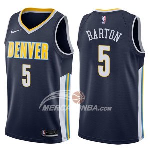 Maglie NBA Denver Nuggets Will Barton Icon 2017-18 Blu