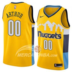 Maglie NBA Denver Nuggets Darrell Arthur Statement 2018 Giallo