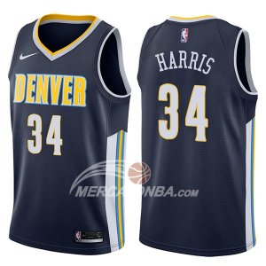 Maglie NBA Denver Nuggets Devin Harris Icon 2017-18 Blu