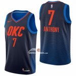 Maglia Oklahoma City Thunder Carmelo Anthony NO 7 Statement Blu