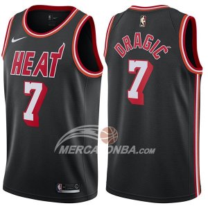 Maglie NBA Miami Heat Goran Dragic Classic 2017-18 Nero