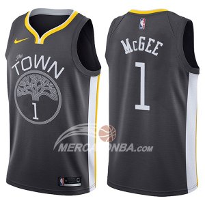 Maglie NBA Golden State Warriors Javale Mcgee The Town Statehombret 2017-18 Nero