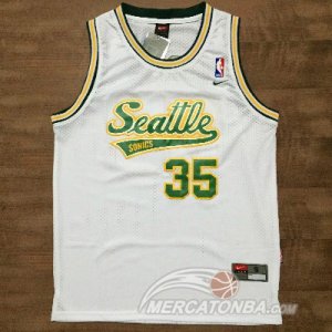 Maglie NBA retro Durant ,Seattle Sonics Bianco