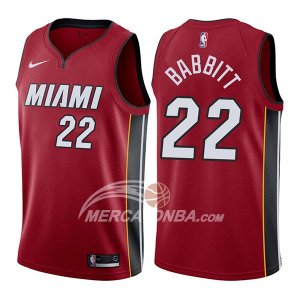 Maglie NBA Miami Heat Luke Babbitt Statehombret 2017-18 Rosso