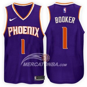 Maglie NBA Devin Booker Phoenix Suns 2017-18 Viola