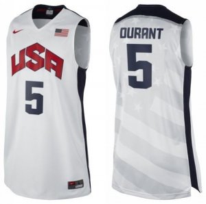 Maglie NBA Durant,USA 2012 Bianco