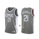 Maglia Los Angeles Clippers Patrick Beverley Earned 2020-21 Grigio