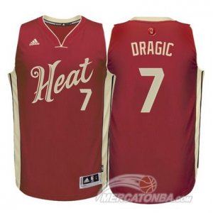 Maglie NBA Dragic Christmas,Miami Heats Rosso