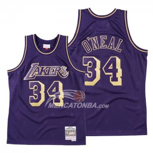 Maglia Los Angeles Lakers Shaquille O'neal 2020 Chinese New Year Throwback Viola