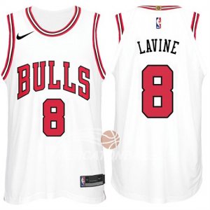 Maglie NBA Zach Lavine Chicago Bulls 2017-18 Bianco