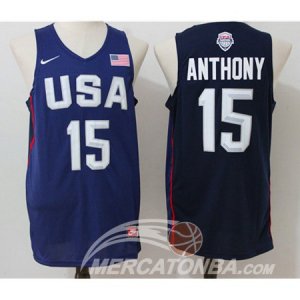 Maglie NBA Twelve USA Dream Team Anthony Blu