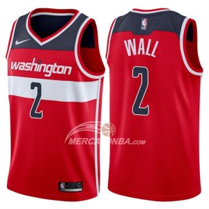 Maglie NBA Autentico Wizards Wall 2017-18 Rosso
