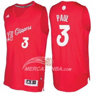 Maglie NBA Christmas 2016 Chris Paul Los Angeles Clippers Rosso