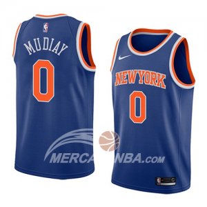 Maglie NBA New York Knicks Emmanuel Mudiay Icon 2018 Blu