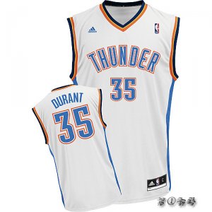 Maglie NBA Rivoluzione 30 Durant,Oklahoma City Thunder Bianco