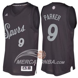 Maglie NBA Parker Christmas,San Antonio Spurs Nero