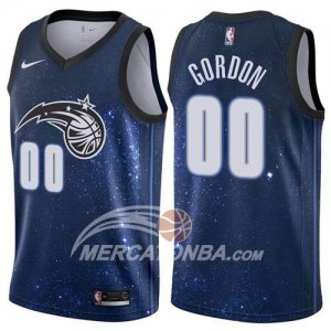 Maglie NBA Orlando Magic Gordon Ciudad 2017-18 Blu