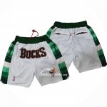 Pantaloncini Milwaukee Bucks Bianco